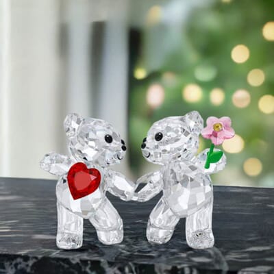 Swarovski figurer. Kris Bear - Happy together | Gullsmed Aas